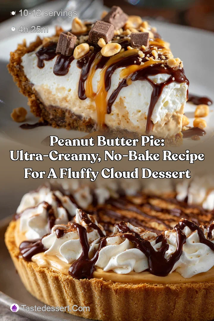 Peanut Butter Pie: Ultra-Creamy No-Bake Recipe for a Fluffy Cloud Dessert