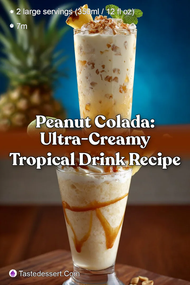 Peanut Colada: Ultra-Creamy Tropical Drink Recipe
