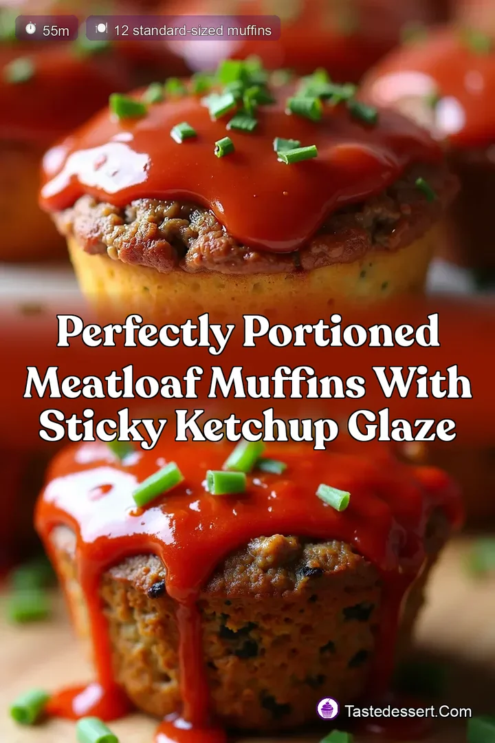 Perfectly Portioned Meatloaf Muffins with Sticky Ketchup Glaze