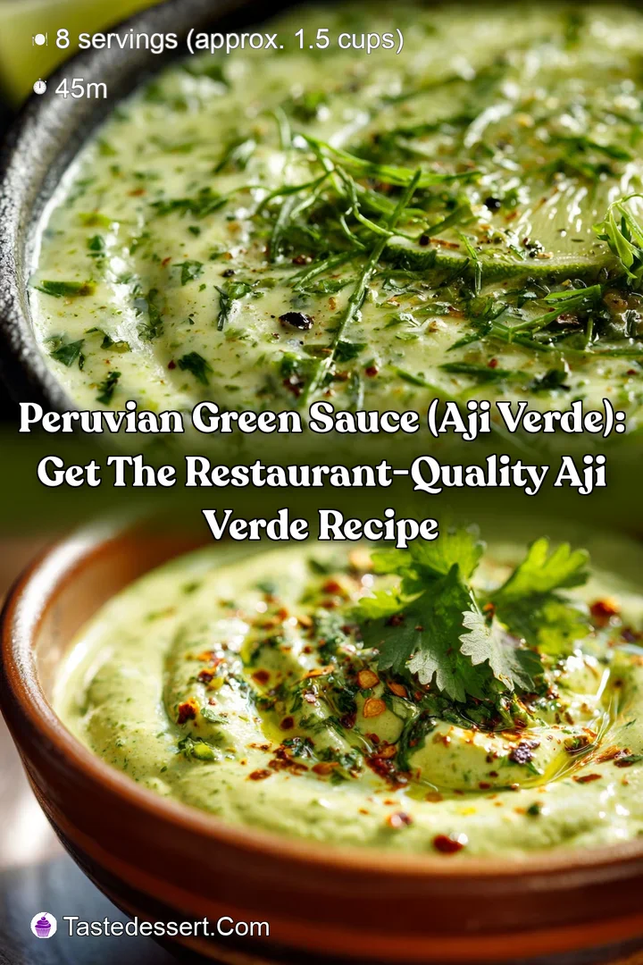 Peruvian Green Sauce (Aji Verde): Get the Restaurant-Quality Aji Verde Recipe