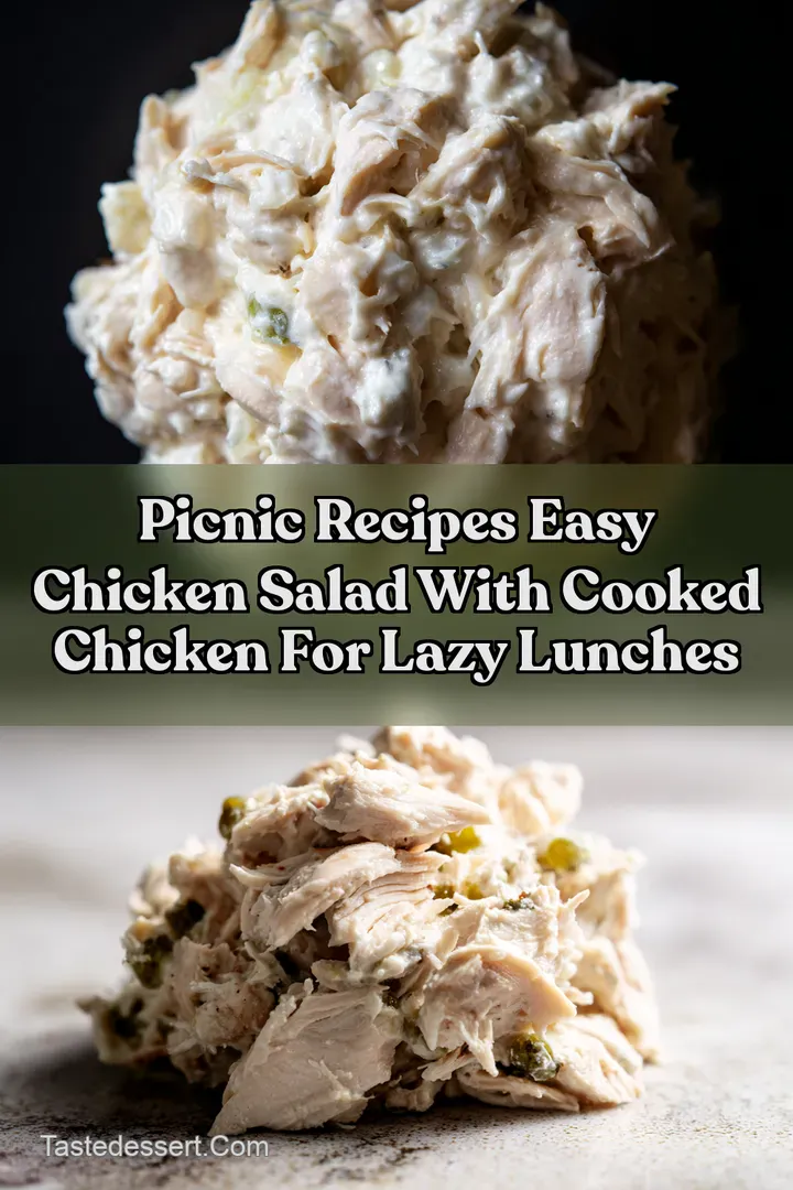 Picnic Recipes Easy Chicken Salad With Cooked Chicken for Lazy Lunches : PIN FOR LATER Picnic Recipes Easy Chicken Salad With Cooked Chicken for Lazy Lunches