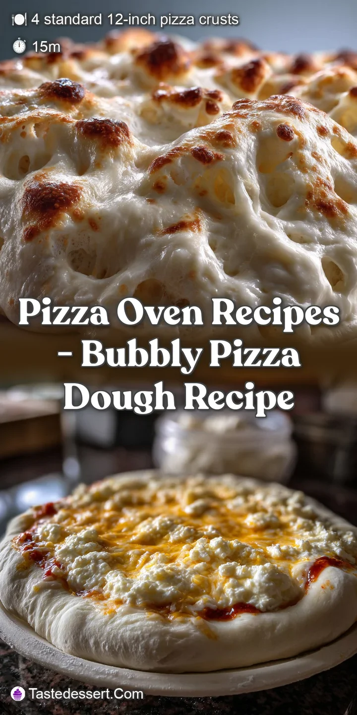 Pizza Oven Recipes - Bubbly Pizza Dough Recipe