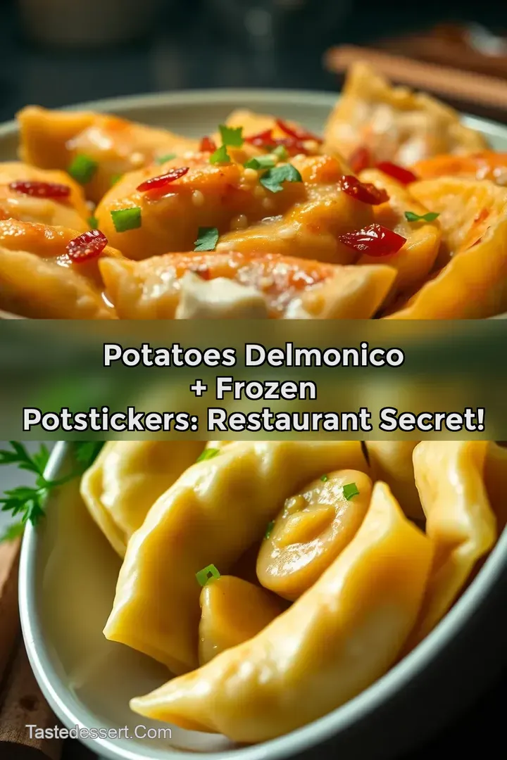 Potatoes Delmonico + Frozen Potstickers: Restaurant Secret!