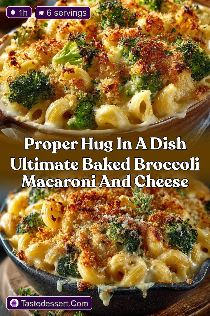 Proper Hug in a Dish Ultimate Baked Broccoli Macaroni and Cheese