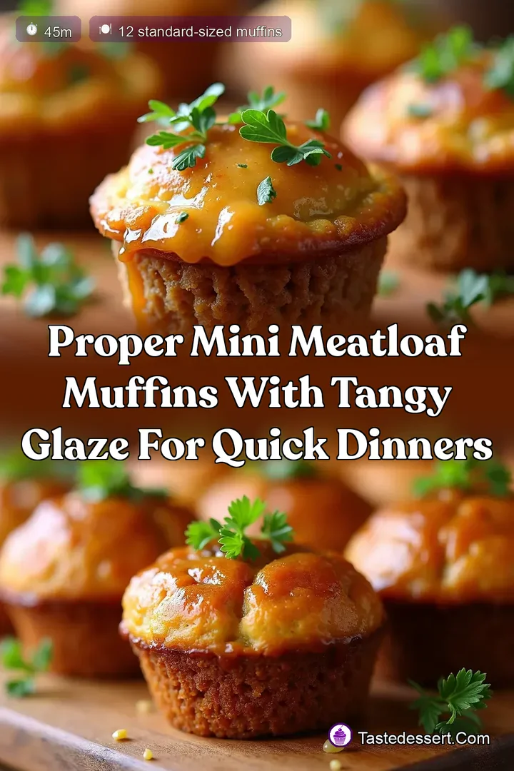 Proper Mini Meatloaf Muffins with Tangy Glaze for Quick Dinners
