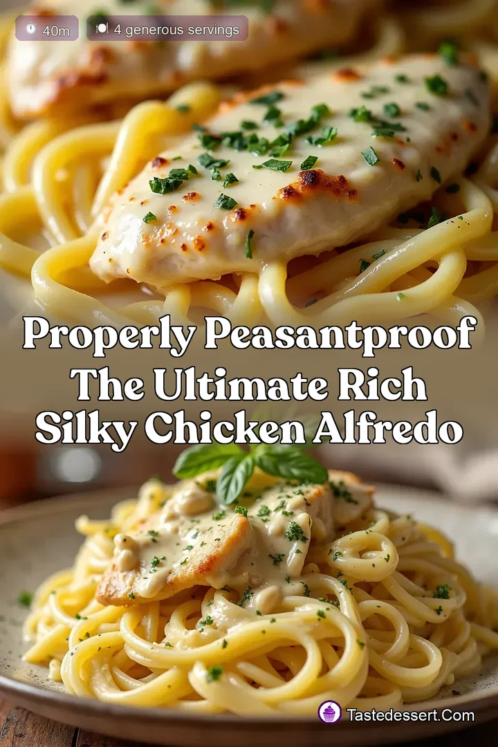 Properly PeasantProof The Ultimate Rich Silky Chicken Alfredo