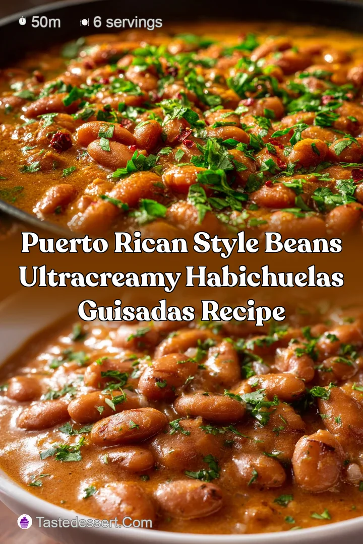Puerto Rican Style Beans UltraCreamy Habichuelas Guisadas Recipe