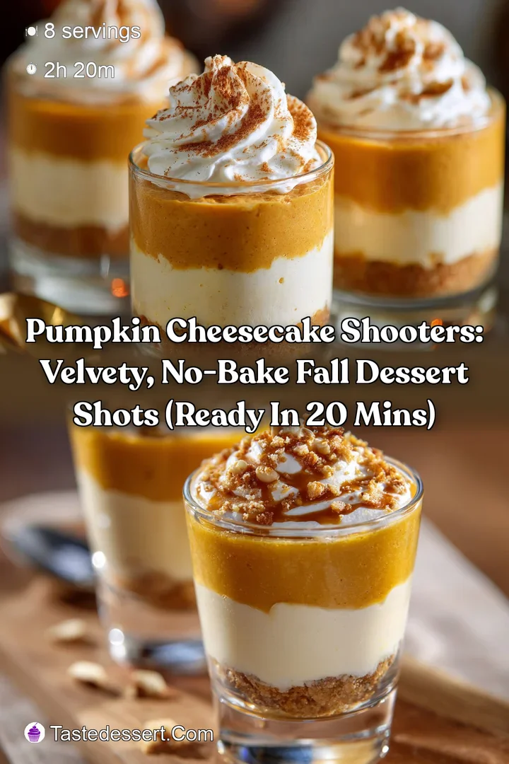 Pumpkin Cheesecake Shooters: Velvety No-Bake Fall Dessert Shots (Ready in 20 Mins)