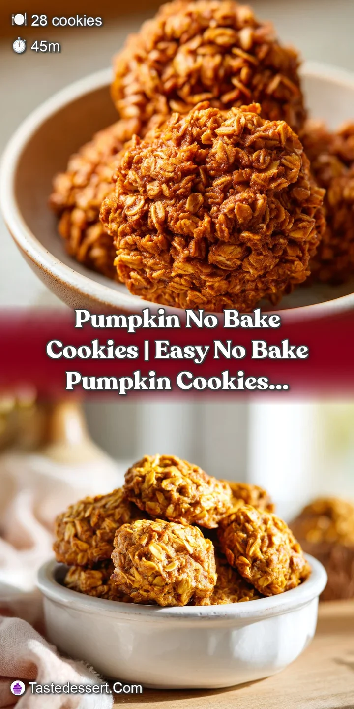 Close-up of a chewy no-bake pumpkin cookie, revealing its moist, fudgy interior and textured surface.