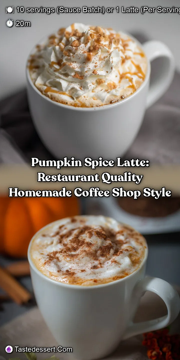 Pumpkin Spice Latte: Restaurant Quality Homemade Coffee Shop Style