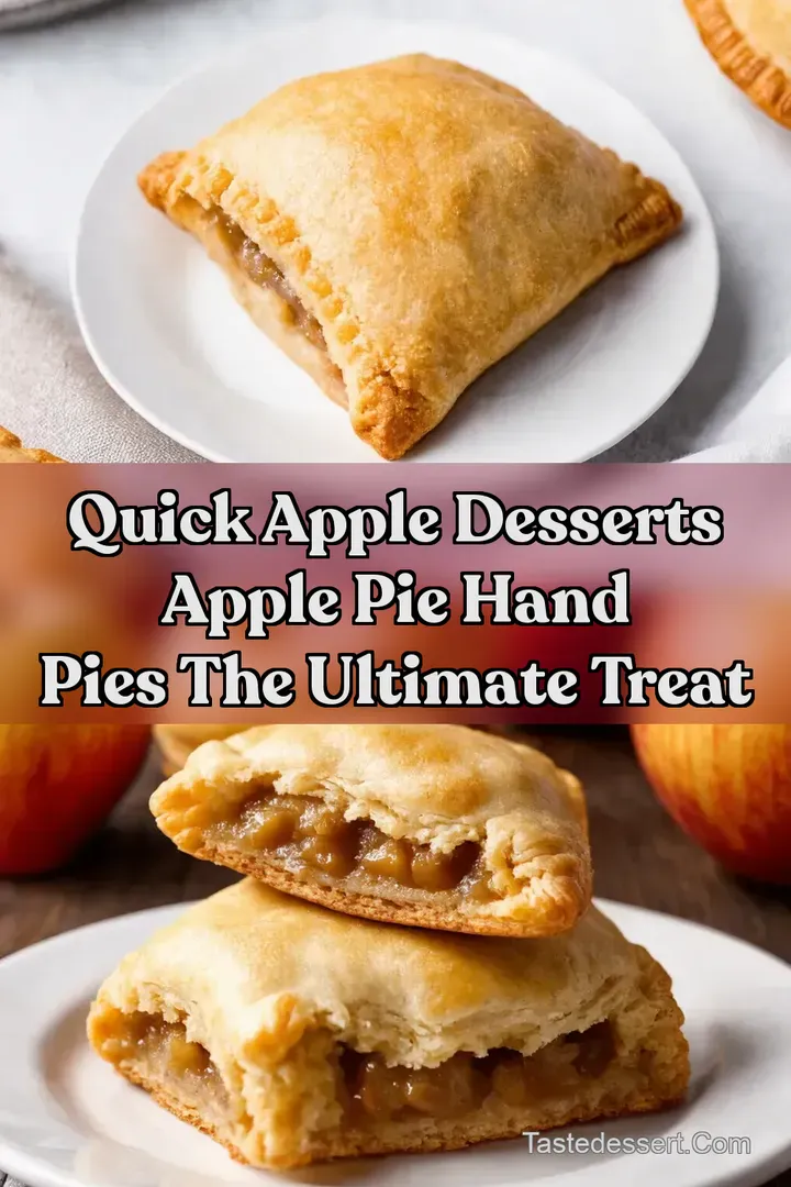 Quick Apple Desserts Apple Pie Hand Pies the Ultimate Treat