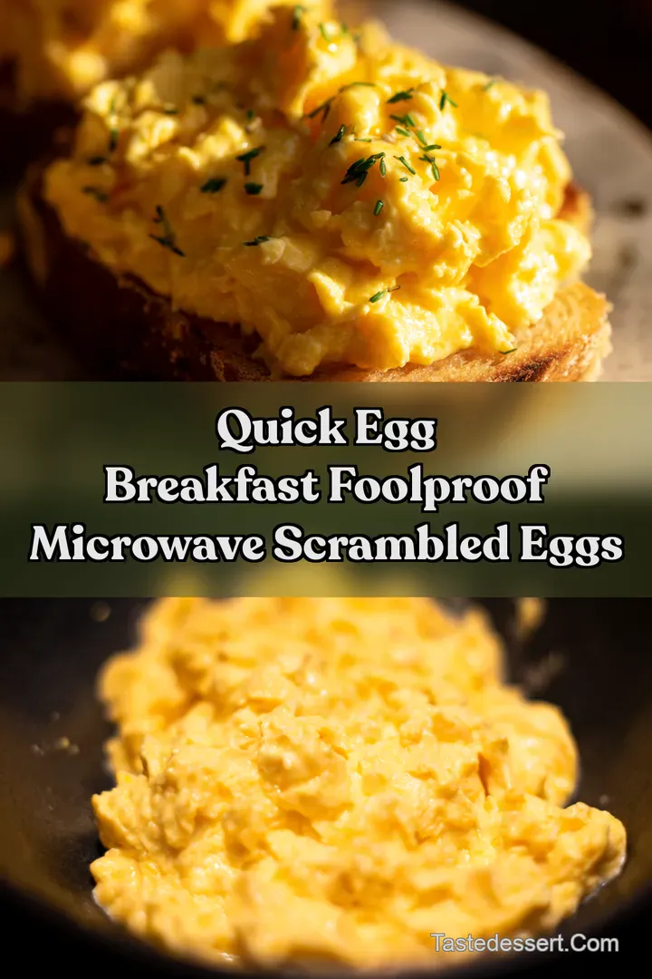 Quick Egg Breakfast Foolproof Microwave Scrambled Eggs : PIN FOR LATER Quick Egg Breakfast Foolproof Microwave Scrambled Eggs