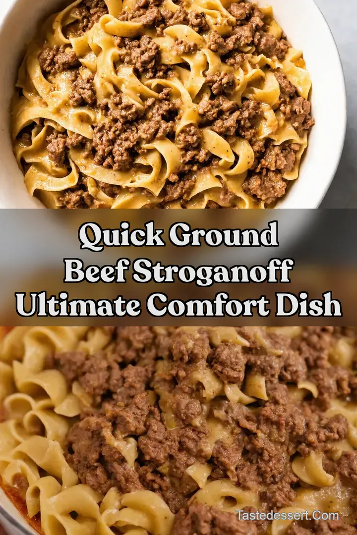 Quick Ground Beef Stroganoff Ultimate Comfort Dish