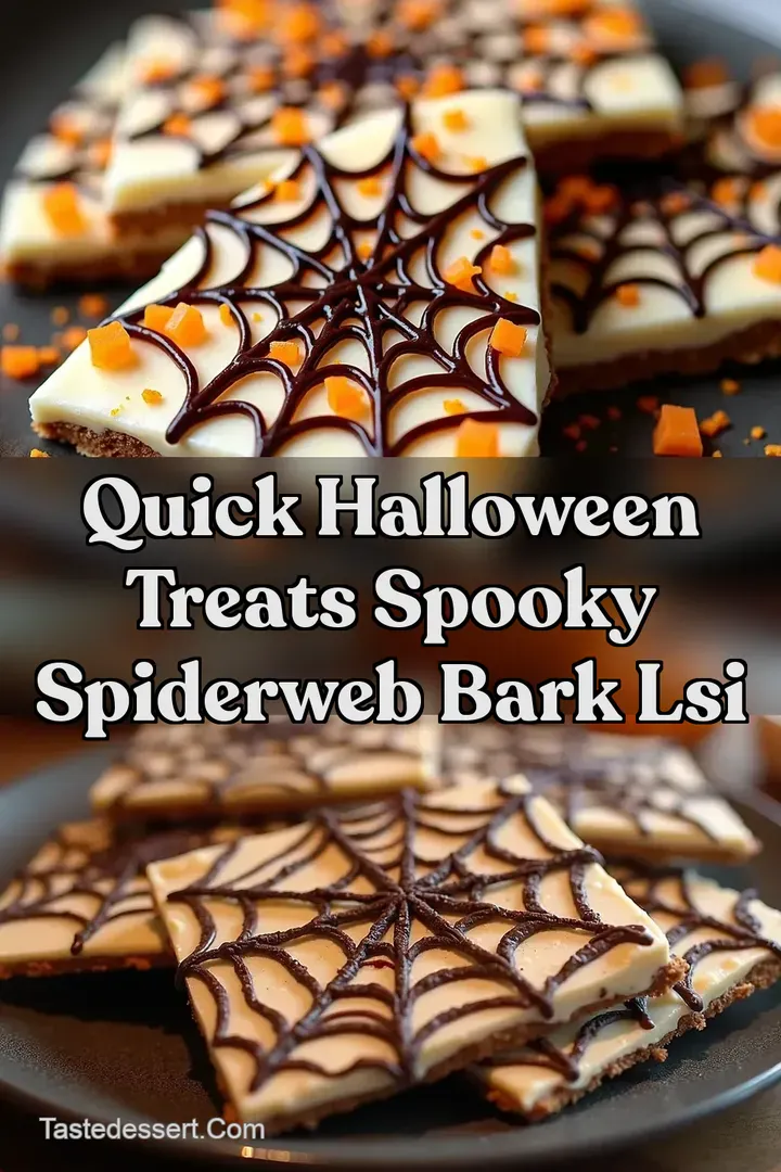 Quick Halloween Treats Spooky Spiderweb Bark LSI
