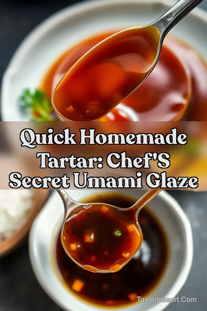 Quick Homemade Tartar: Chef' s Secret Umami Glaze : PIN FOR LATER Quick Homemade Tartar: Chef' s Secret Umami Glaze