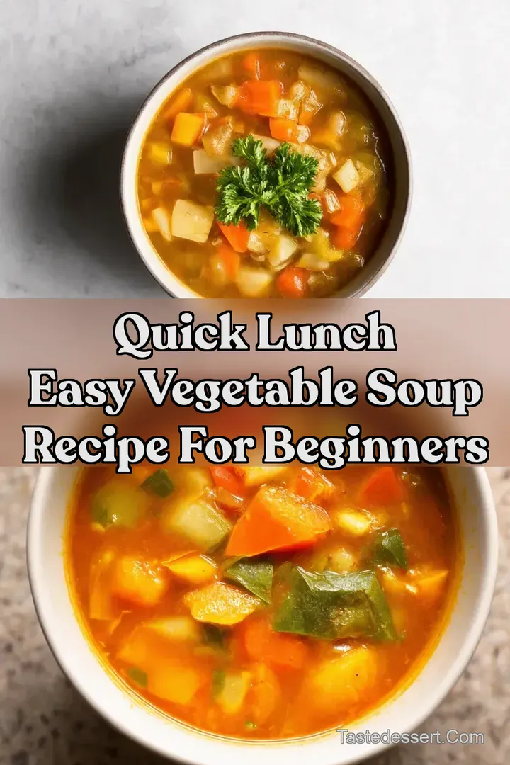 Quick Lunch Easy Vegetable Soup Recipe for Beginners