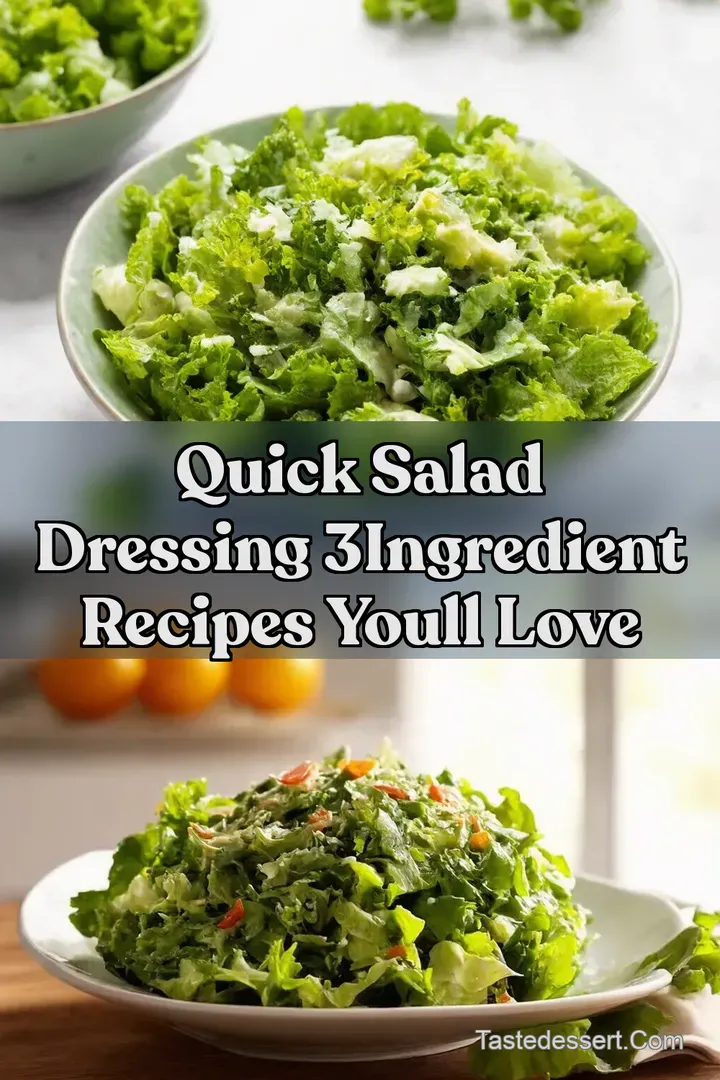 Quick Salad Dressing 3Ingredient Recipes Youll Love