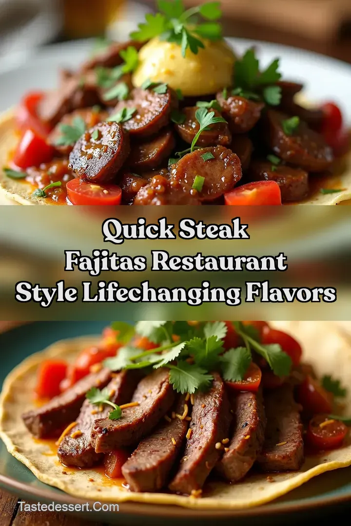 Quick Steak Fajitas Restaurant Style LifeChanging Flavors