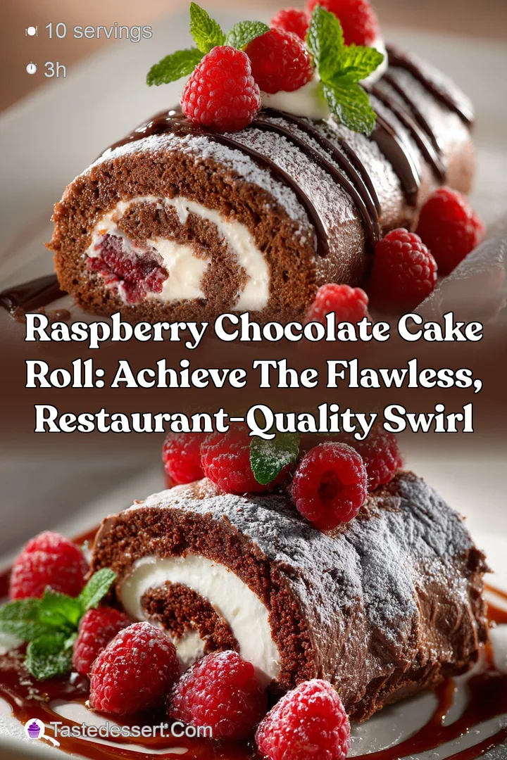 Raspberry Chocolate Cake Roll: Achieve the Flawless Restaurant-Quality Swirl
