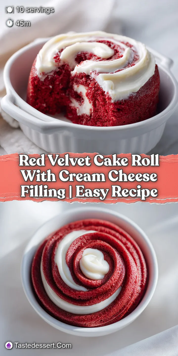 Macro shot of velvety crimson cake layers spiraling around a thick, smooth center of bright white cream filling.