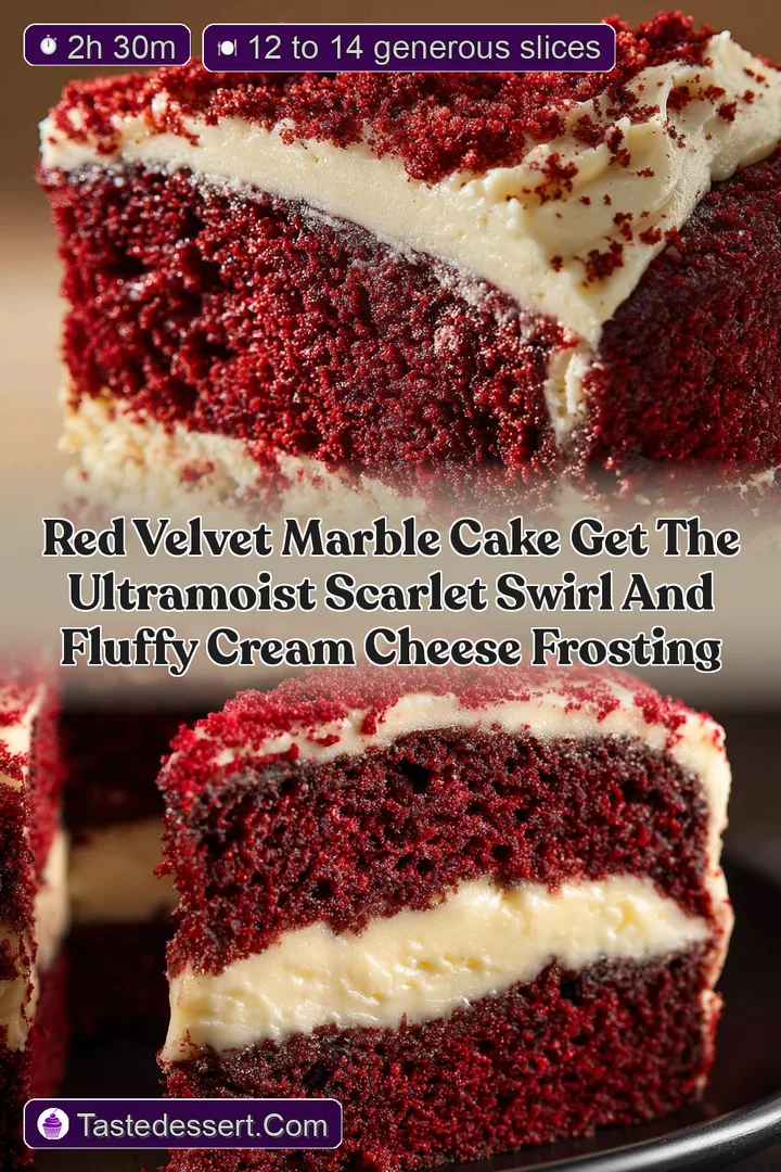 Red Velvet Marble Cake Get the UltraMoist Scarlet Swirl and Fluffy Cream Cheese Frosting