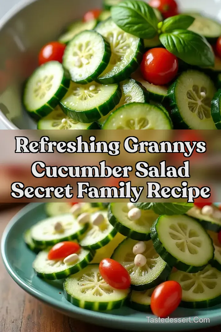 Refreshing Grannys Cucumber Salad Secret Family Recipe