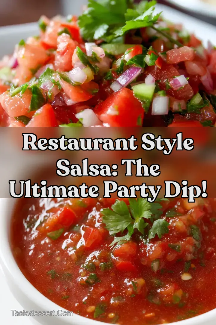 Restaurant Style Salsa: The Ultimate Party Dip!