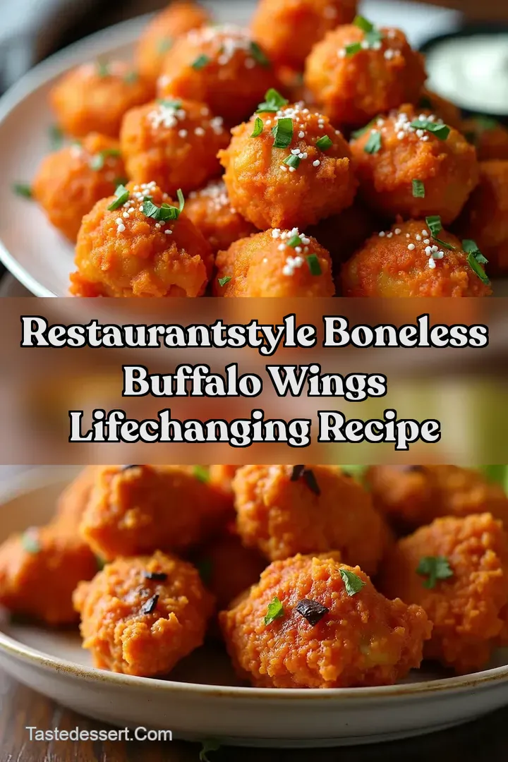 RestaurantStyle Boneless Buffalo Wings LifeChanging Recipe