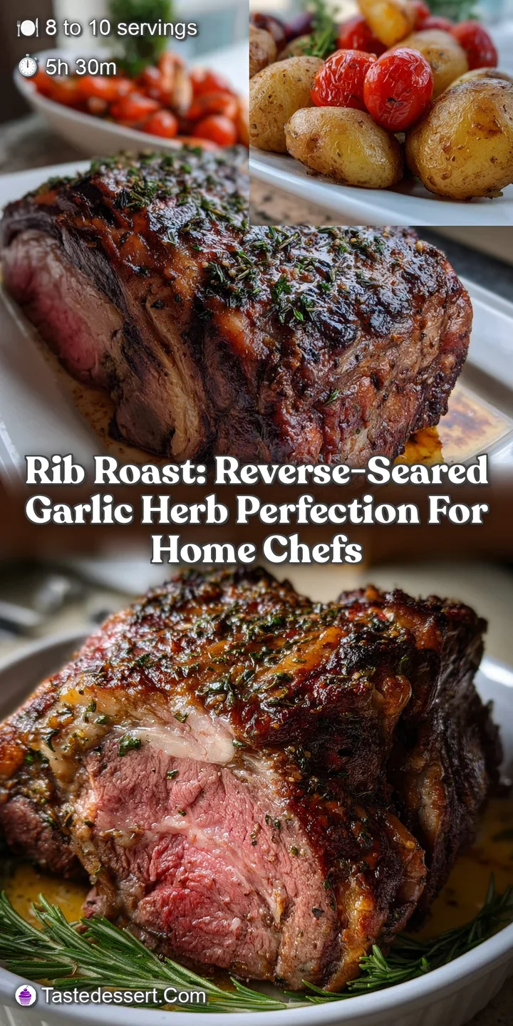 Rib Roast: Reverse-Seared Garlic Herb Perfection for Home Chefs