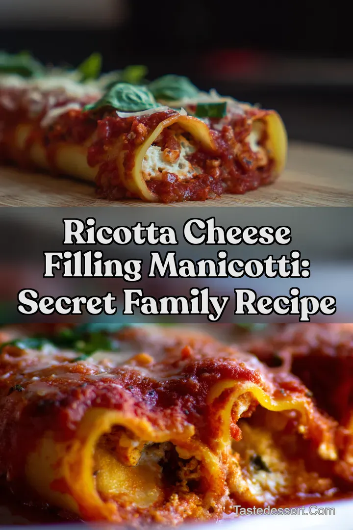Ricotta Cheese Filling Manicotti: Secret Family Recipe