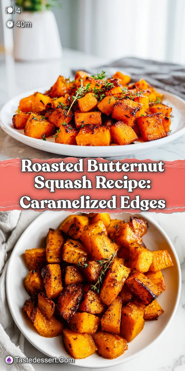 Close-up reveals the sweet, sticky glaze coating tender butternut squash. Hints of spice and deep orange hues create warmth.