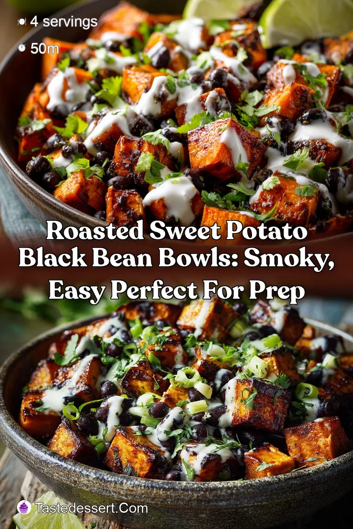 Roasted Sweet Potato Black Bean Bowls: Smoky Easy Perfect for Prep