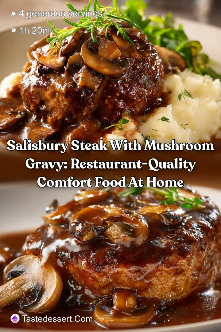 Salisbury Steak with Mushroom Gravy: Restaurant-Quality Comfort Food at Home