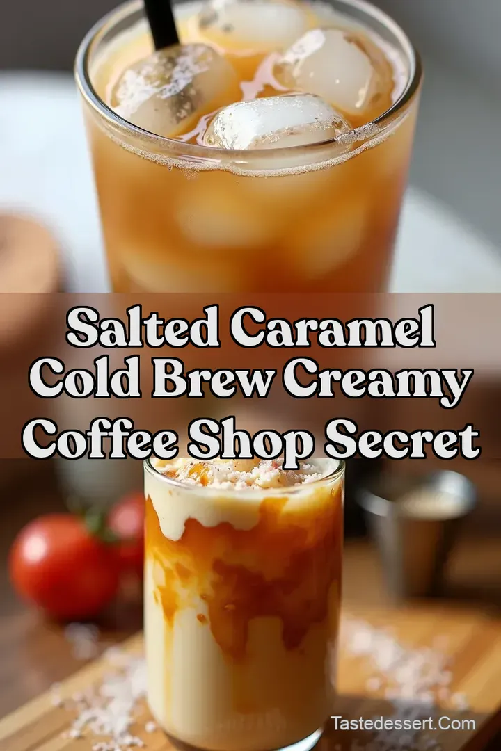 Salted Caramel Cold Brew Creamy Coffee Shop Secret