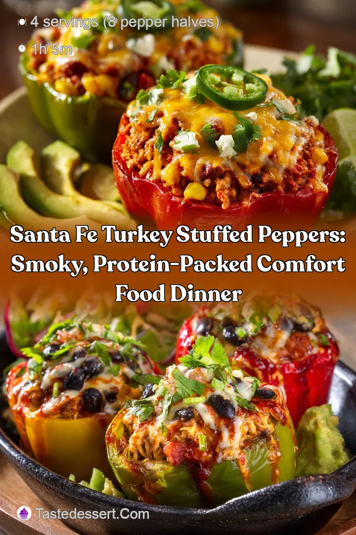 Santa Fe Turkey Stuffed Peppers: Smoky Protein-Packed Comfort Food Dinner