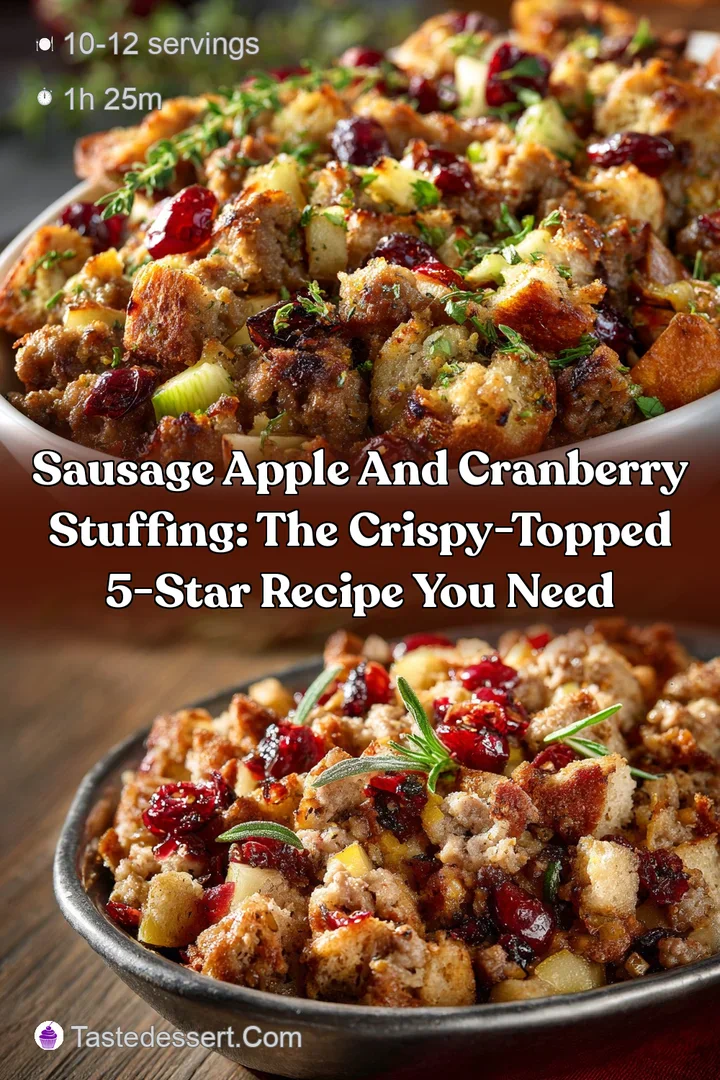 Sausage Apple and Cranberry Stuffing: The Crispy-Topped 5-Star Recipe You Need