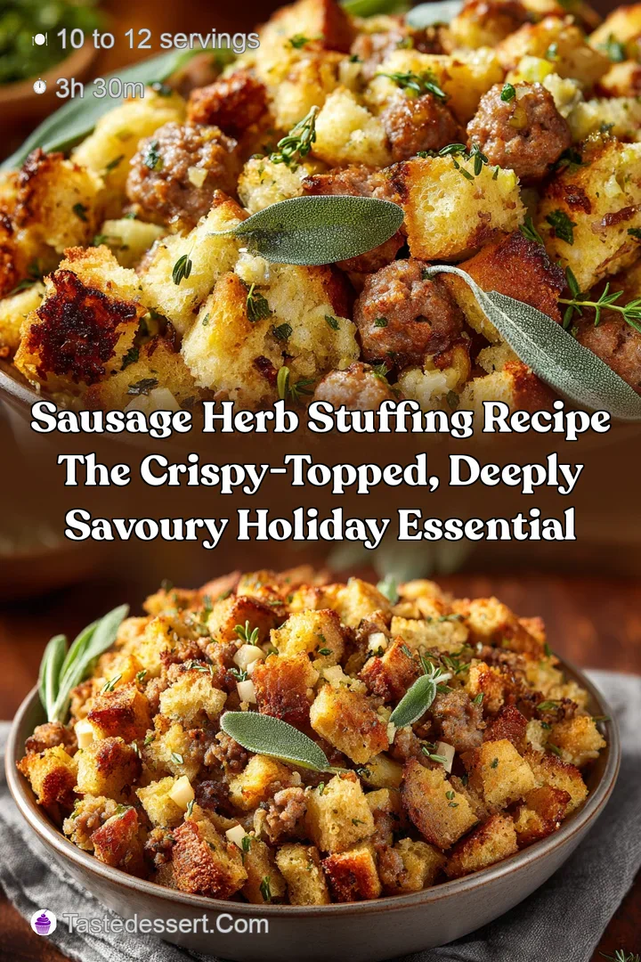 Sausage Herb Stuffing Recipe The Crispy-Topped deeply Savoury Holiday Essential