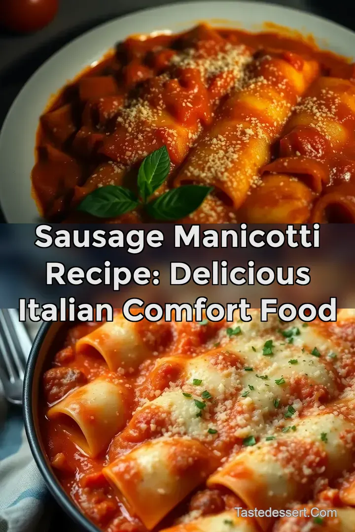 Sausage Manicotti Recipe: Delicious Italian Comfort Food