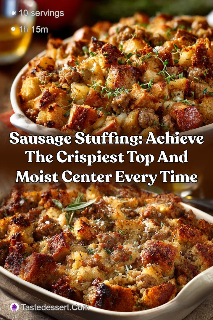 Sausage Stuffing: Achieve the Crispiest Top and Moist Center Every Time