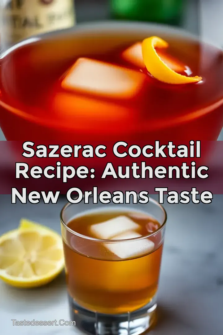 Sazerac Cocktail Recipe: Authentic New Orleans Taste
