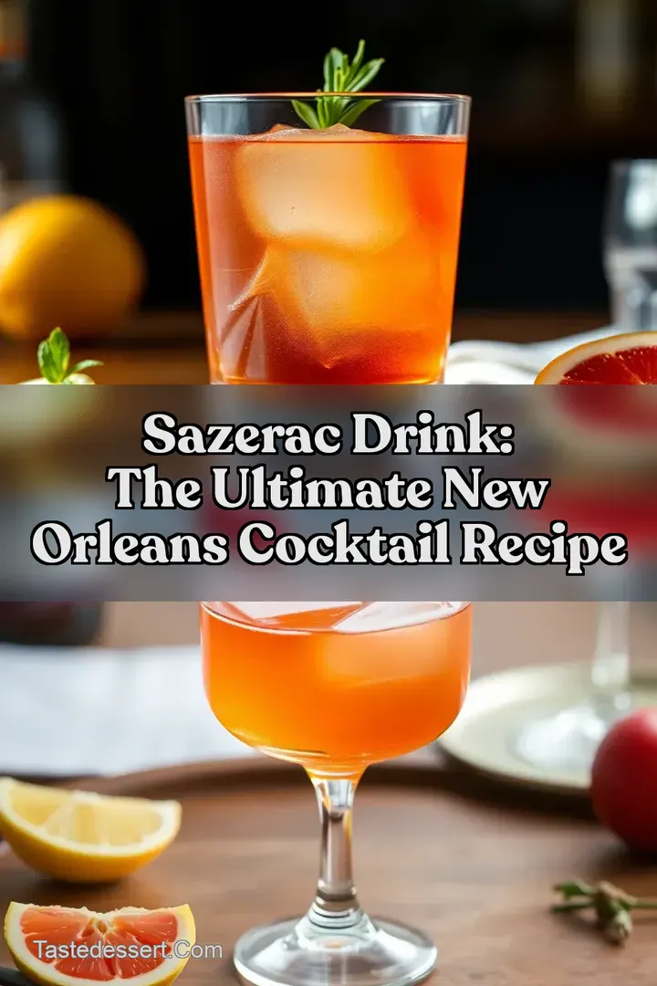 Sazerac Drink: The Ultimate New Orleans Cocktail Recipe