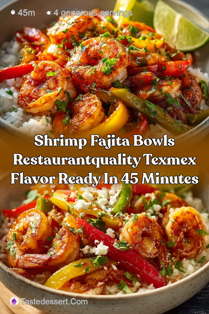 Shrimp Fajita Bowls RestaurantQuality TexMex Flavor Ready in 45 Minutes