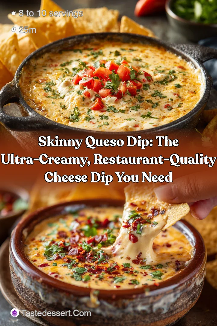 Skinny Queso Dip: The Ultra-Creamy Restaurant-Quality Cheese Dip You Need