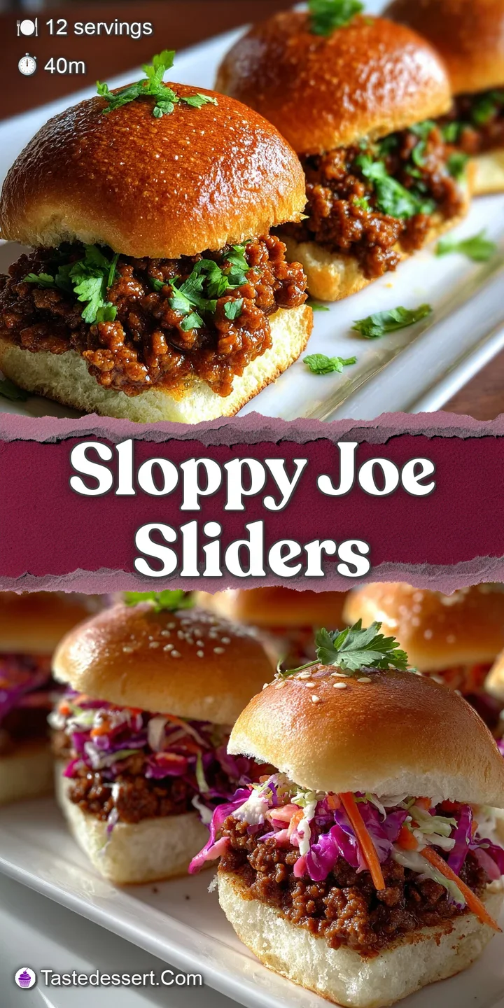 Close-up shows the steam rising from the saucy meat filling of a sloppy joe slider, with melted cheese and a soft bun.