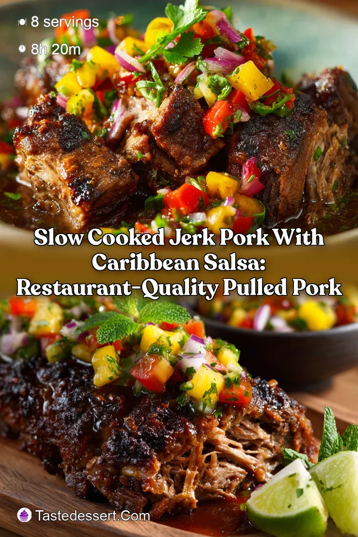 Slow Cooked Jerk Pork with Caribbean Salsa: Restaurant-Quality Pulled Pork