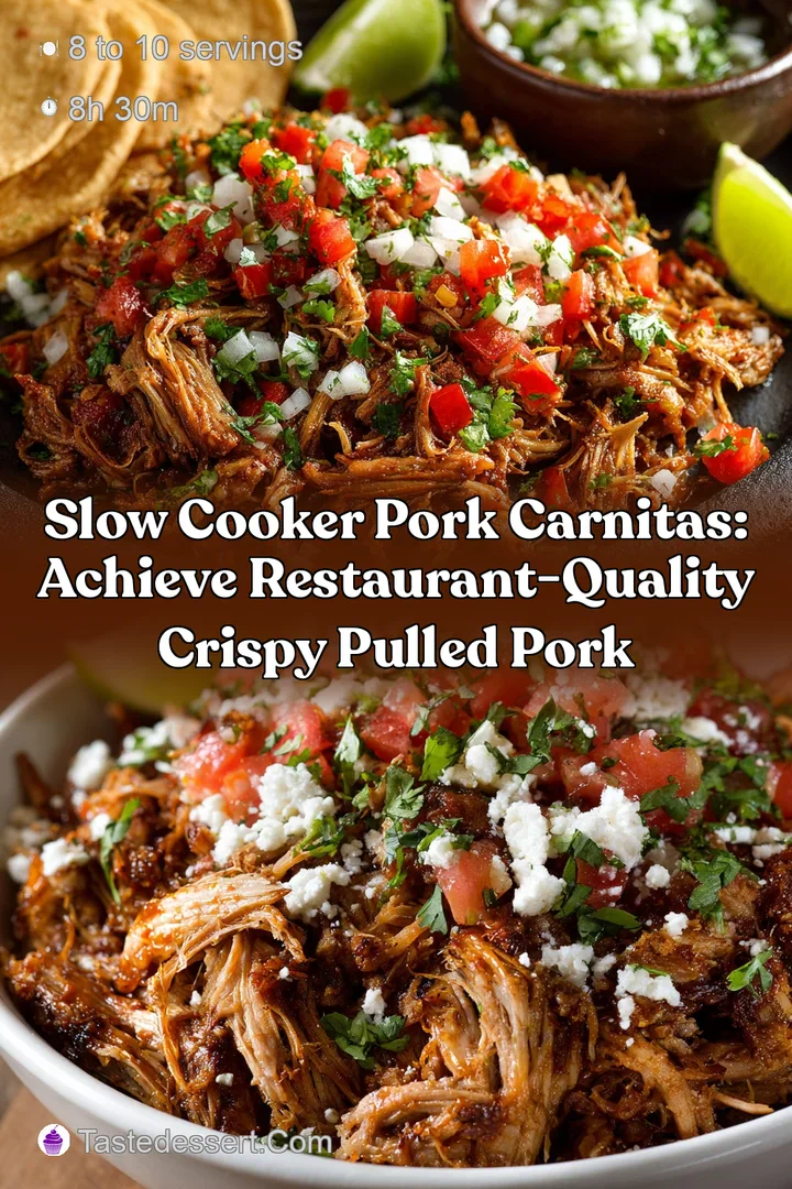 Slow Cooker Pork Carnitas: Achieve Restaurant-Quality Crispy Pulled Pork