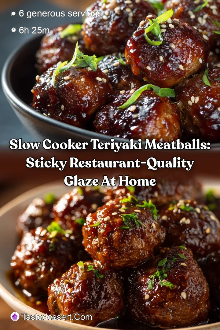 Slow Cooker Teriyaki Meatballs: Sticky Restaurant-Quality Glaze at Home
