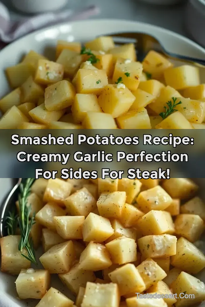 Smashed Potatoes Recipe: Creamy Garlic Perfection for Sides for Steak!