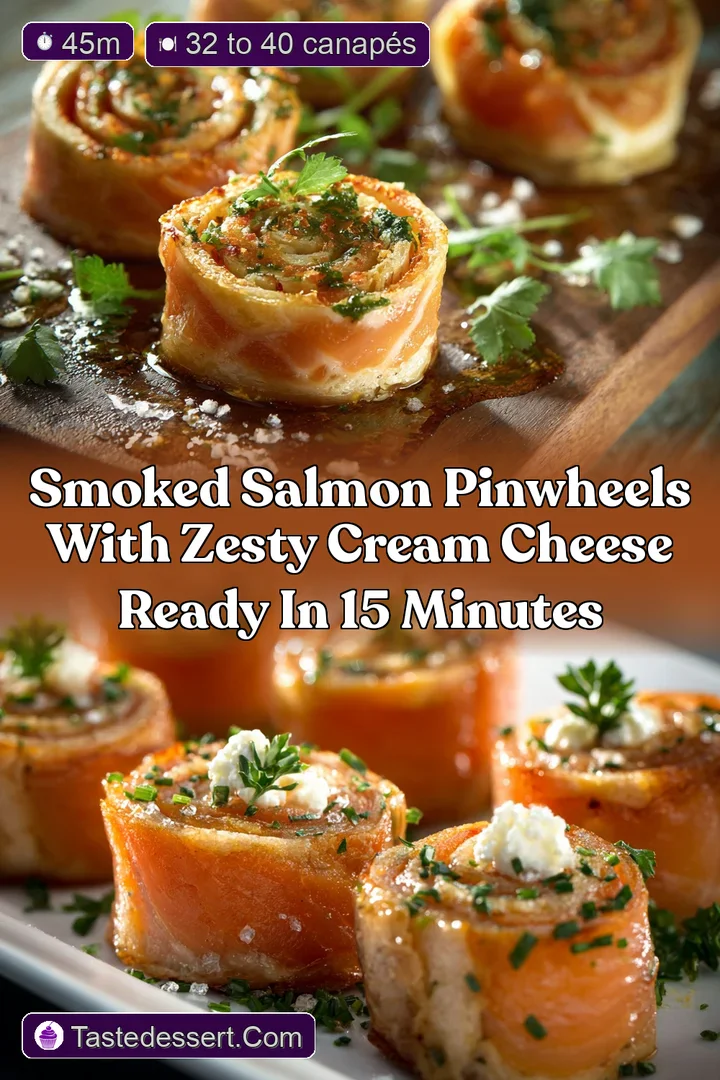 Smoked Salmon Pinwheels with Zesty Cream Cheese Ready in 15 Minutes