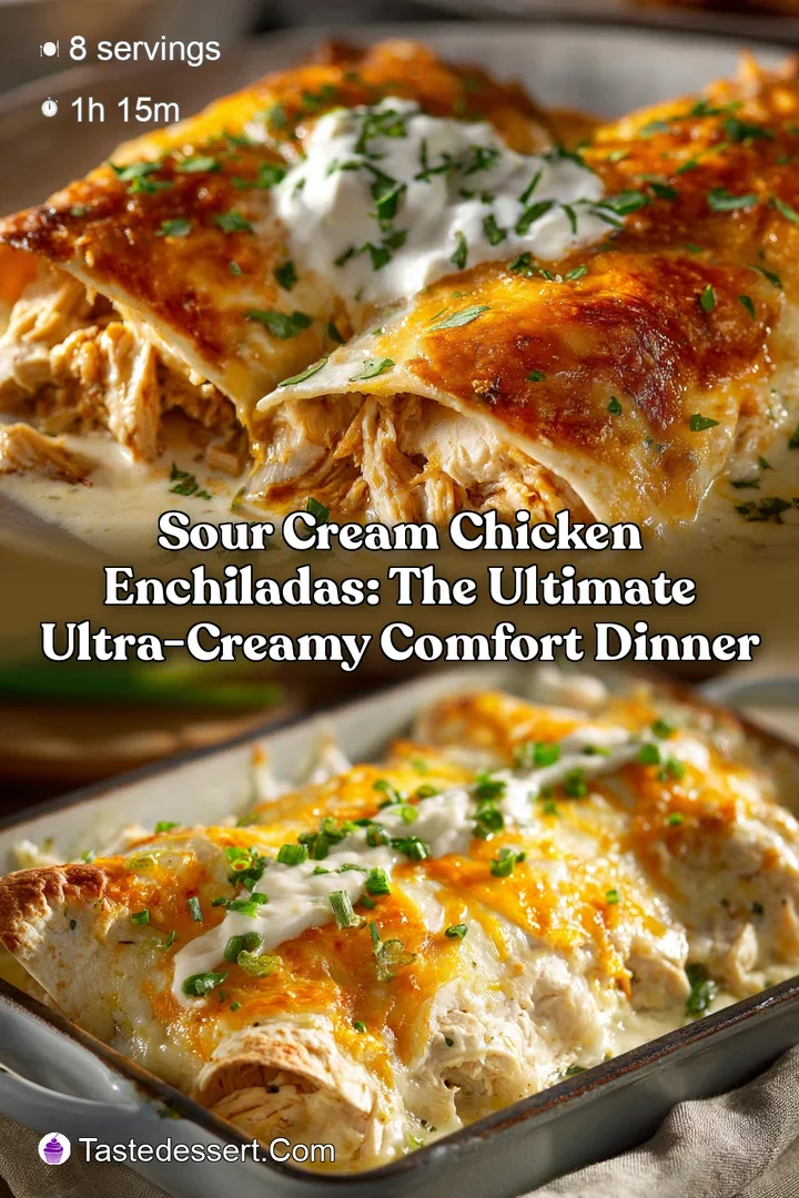 Sour Cream Chicken Enchiladas: The Ultimate Ultra-Creamy Comfort Dinner